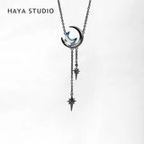 Stars And Moon Necklace Vintage Women Necklace High Necklace For Women