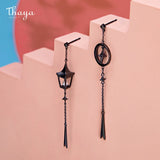 Vintage Pearl Lantern Drop Earrings S925 Sterling Silver Women Jewelry