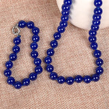 10mm Chalcedony Necklace - Deep as the Sea - High-End Occasions - Semiprecious
