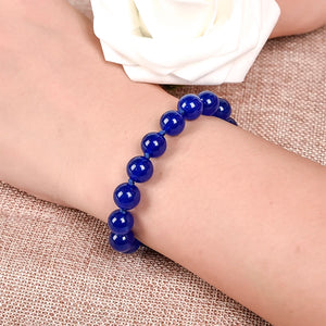 10mm Chalcedony Necklace - Deep as the Sea - High-End Occasions - Semiprecious