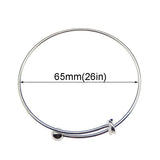 10pcs Stainless Steel Toner Bracelet with Adjustable Copper Wire