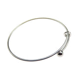10pcs Stainless Steel Toner Bracelet with Adjustable Copper Wire