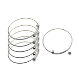 10pcs Stainless Steel Toner Bracelet with Adjustable Copper Wire