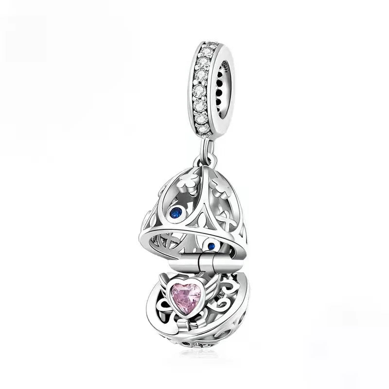 Crystal Encrusted Easter Christmas Egg Pendant