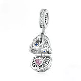 Crystal Encrusted Easter Christmas Egg Pendant