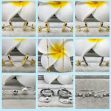 Zircon Silver Earrings 925 with Stacking Jewelry Accessories