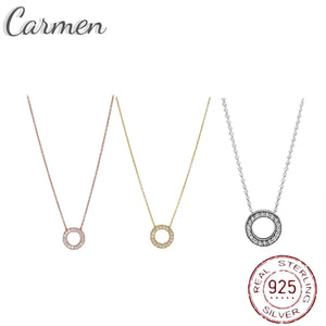 925 Sterling Silver Heart Pendant Necklace with Cubic Zirconia