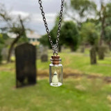 Ghost Necklace, Glow-In-The-Dark Halloween Necklace