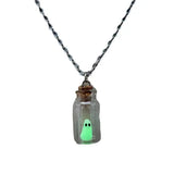 Ghost Necklace, Glow-In-The-Dark Halloween Necklace