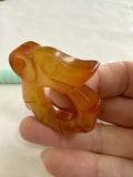 Hand-Carved Hetian Jade Dragon Statue, Hongshan Culture