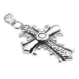 Christian Cross Stainless Steel Pendant Charm Necklace Men Women