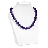 Dark Purple Fantasy Mauve Jasper Necklace 10mm