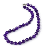 Dark Purple Fantasy Mauve Jasper Necklace 10mm