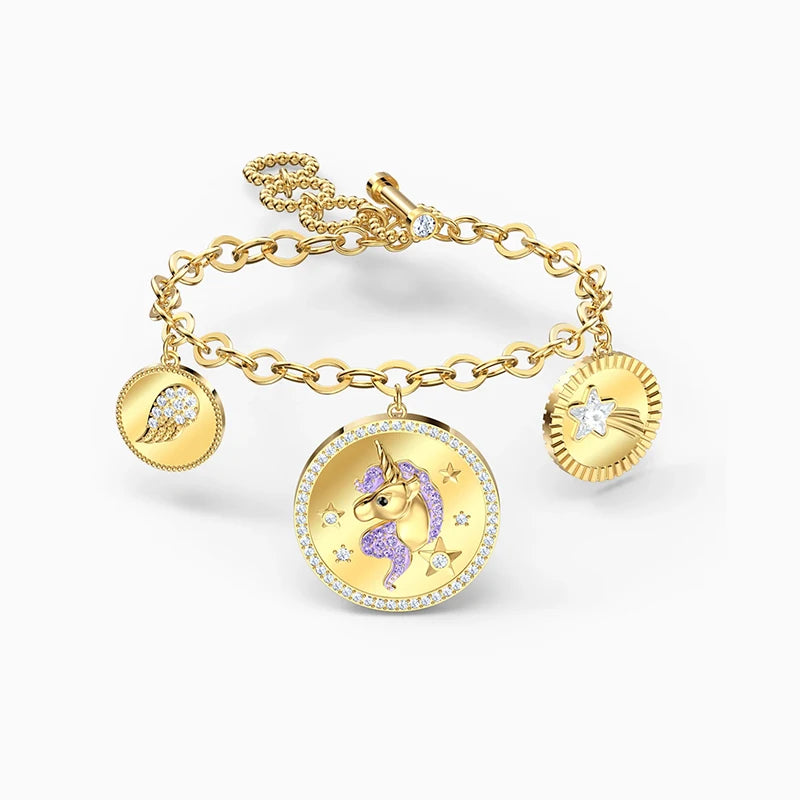 Charming Unicorn Star Bracelet Labradorite