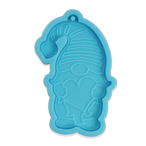 Grinch Silicone Keychain Mold, Christmas Resin Craft Mold