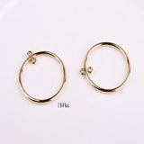 Minimalist Double Circular DIY Earrings Package