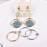 Minimalist Double Circular DIY Earrings Package