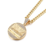 Last Supper Pendant Necklace Iced Out Zircon Jesus Hip Hop Charm Jewelry