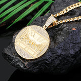 Last Supper Pendant Necklace Iced Out Zircon Jesus Hip Hop Charm Jewelry