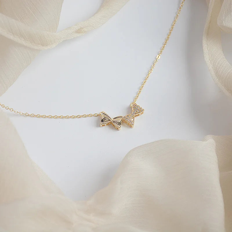 Candy Paper Bow Necklace Fairy Student Clavicle Chain