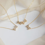 Candy Paper Bow Necklace Fairy Student Clavicle Chain