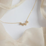 Candy Paper Bow Necklace Fairy Student Clavicle Chain