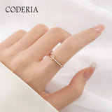 Moissanite Rose Ring 0.3CT Diamond Test 925 Sterling Silver Girls Rings