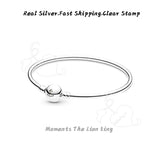 Lion King Bangle Charm Bracelet 925 Sterling Silver DIY Jewelry Making