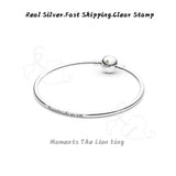 Lion King Bangle Charm Bracelet 925 Sterling Silver DIY Jewelry Making