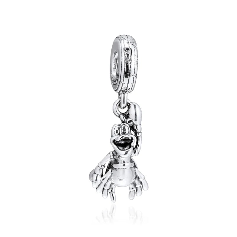 Little Mermaid Sebastian Charm 925 Silver Jewelry