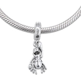 Little Mermaid Sebastian Charm 925 Silver Jewelry