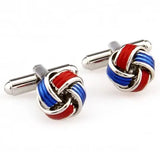 Metal Knots Enamel Cufflink Cuff Link