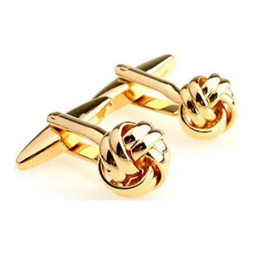Metal Knots Enamel Cufflink Cuff Link