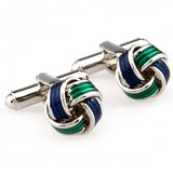 Metal Knots Enamel Cufflink Cuff Link