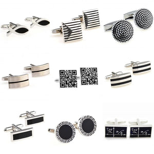 Enamel Epoxy Cufflinks - Set of 2 Men's Business Dress Accessories