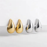 Big Drop S925 Silver Needle Earrings Retro Chunky Party Jewelry
