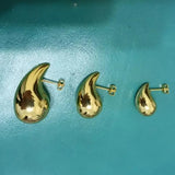 Big Drop S925 Silver Needle Earrings Retro Chunky Party Jewelry