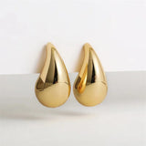 Big Drop S925 Silver Needle Earrings Retro Chunky Party Jewelry