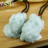 Jadeite Rose Pendant National Chinese Style