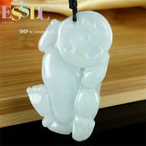 Jadeite Rose Pendant National Chinese Style