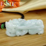 Jadeite Rose Pendant National Chinese Style