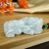 Jadeite Rose Pendant National Chinese Style