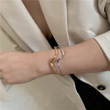 European Metal Twist Bracelet Vintage Unusual Christmas Jewelry