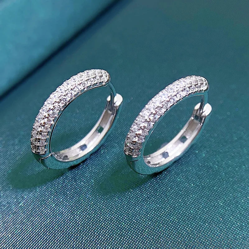 925 Silver Hollow Ear Ring - Fashionable & Versatile