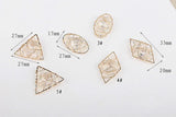 DIY Winding Earring Pendant Geometric Ornaments