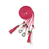 Hand-woven Belt for Women Tassel Pendant Knotted Waist Chain