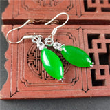 King Green Ma Laiyu Emerald Drop Egg Earrings Women's Jewelry