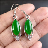 King Green Ma Laiyu Jade Earrings for Women
