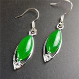 King Green Ma Laiyu Jade Earrings for Women