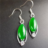 King Green Ma Laiyu Jade Earrings for Women
